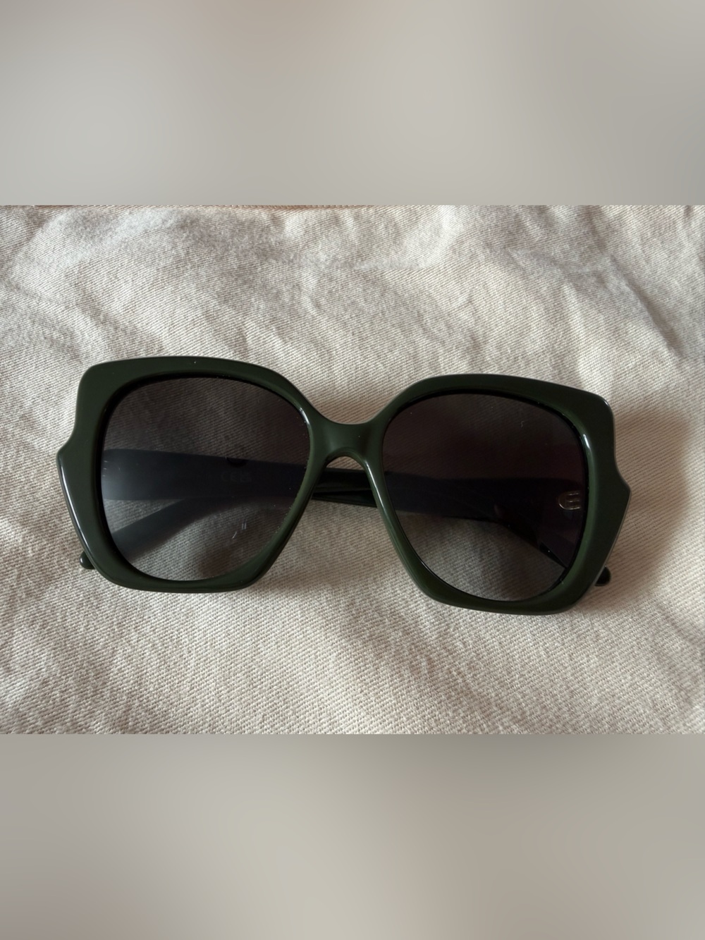 Loewe Olive Green Oversized Women's Sunglasses